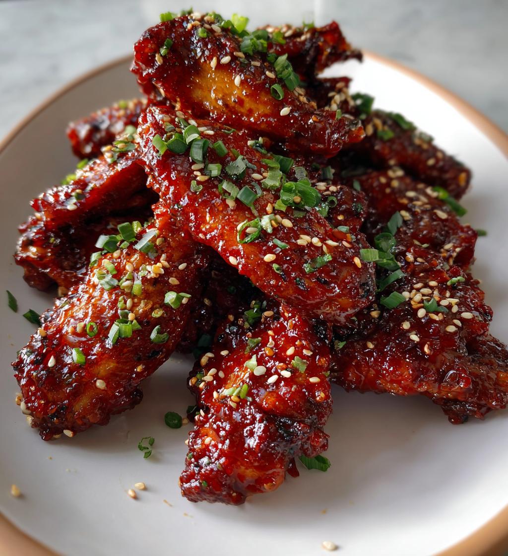 Air Fryer Korean Gochujang Wings