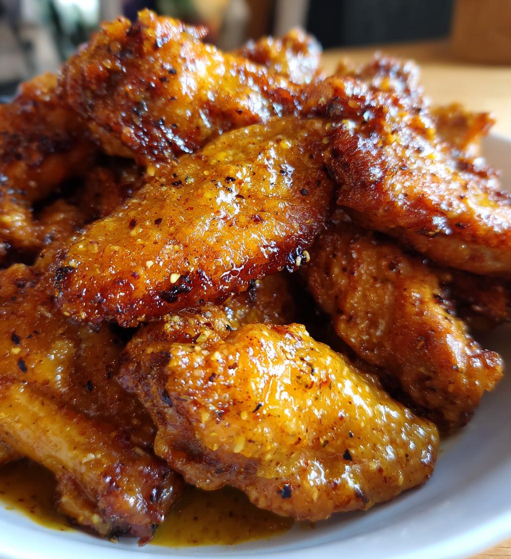 Air Fryer Maple Mustard Wings - detail 1