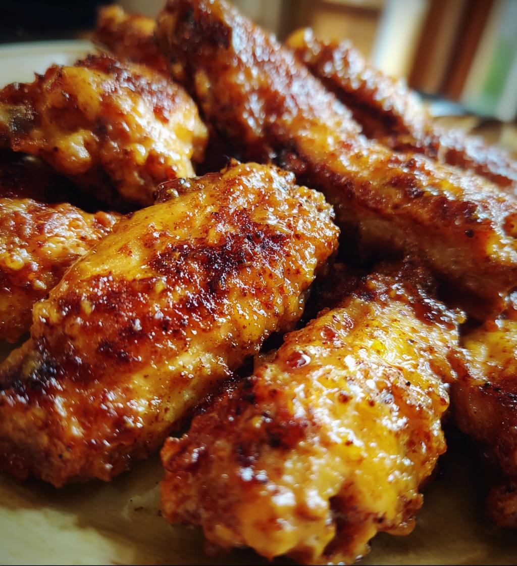 Air Fryer Maple Mustard Wings