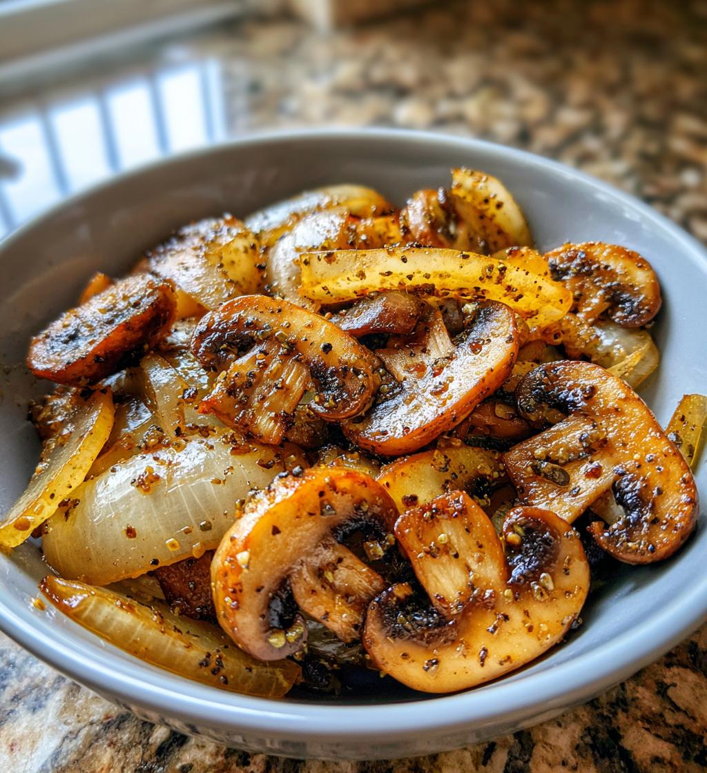 Air Fryer Mushrooms & Onions Combo - detail 1