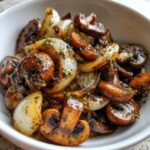 Air Fryer Mushrooms & Onions Combo