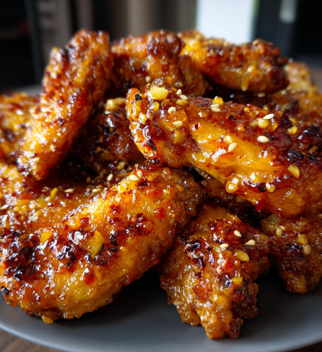 Air Fryer Pineapple Glazed Wings