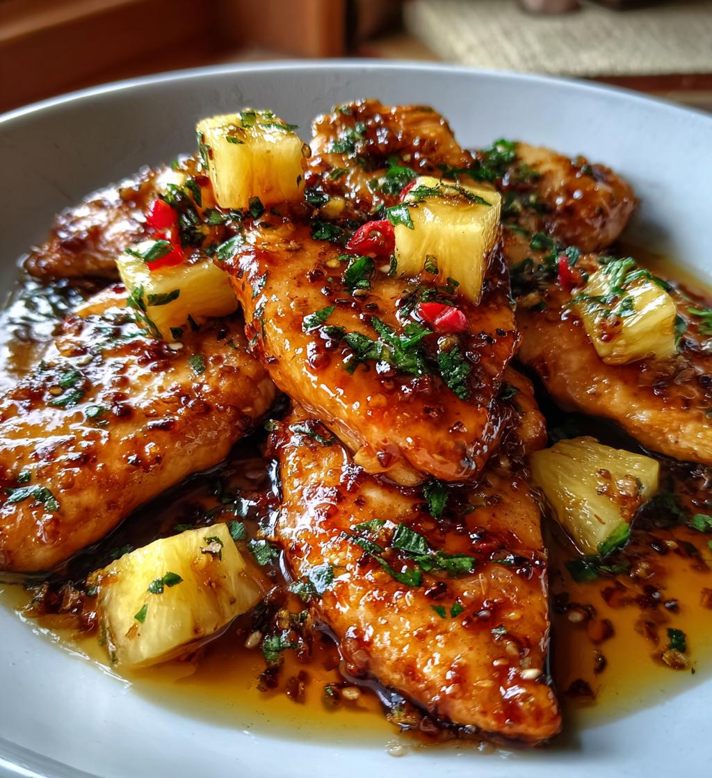 Air Fryer Pineapple Teriyaki Chicken Breast - detail 1
