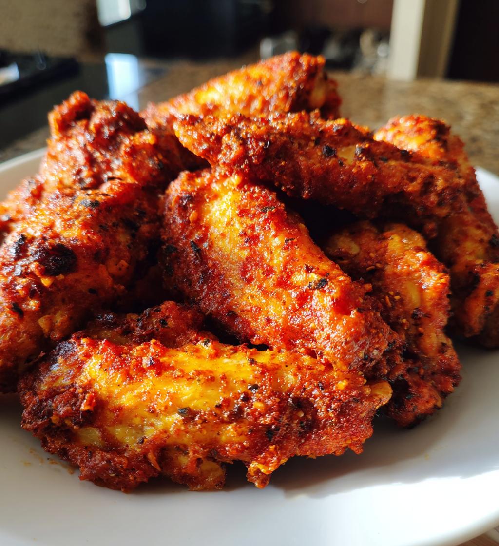 Air Fryer Spicy Dry Rub Wings