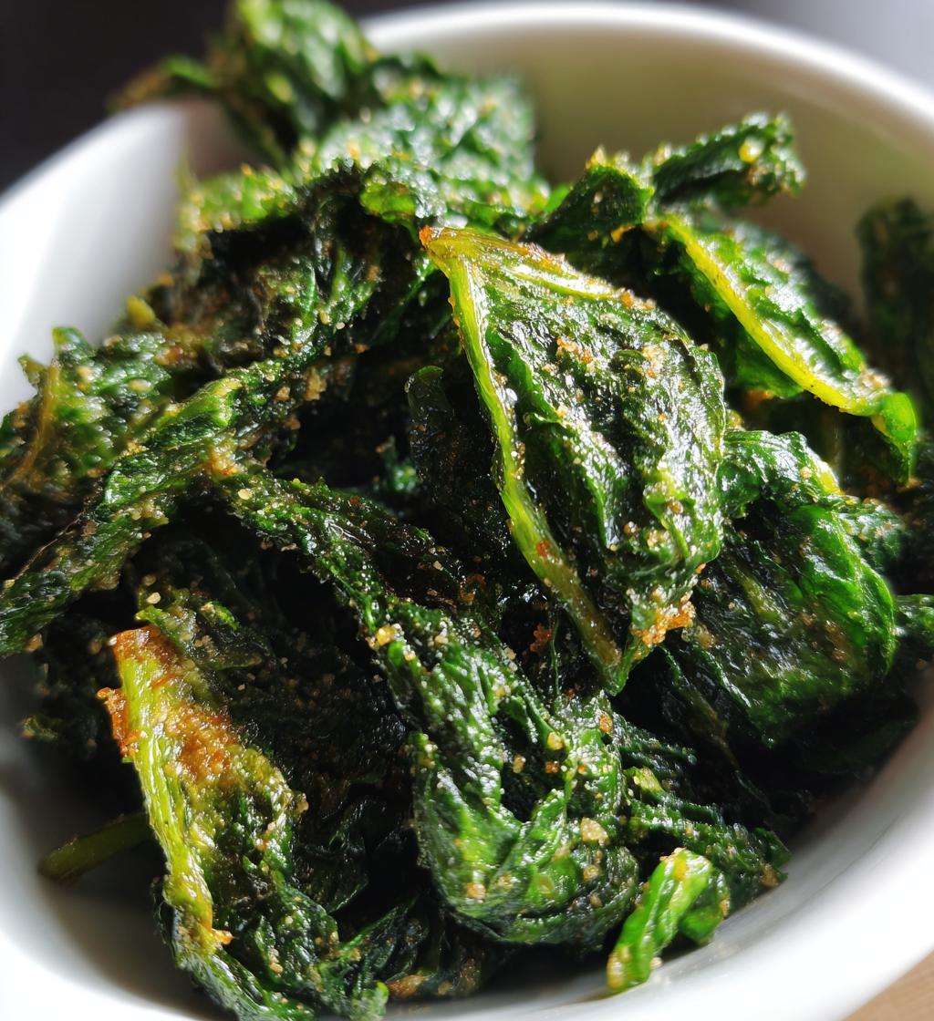 Air Fryer Spinach (Crispy) - detail 1