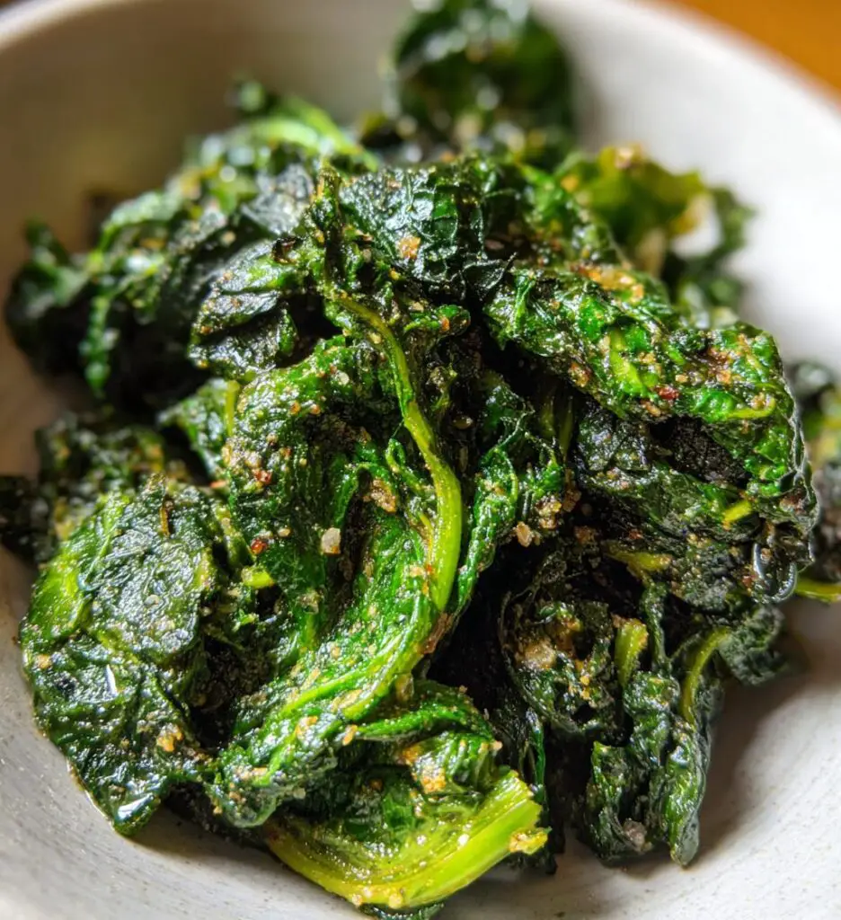 Air Fryer Spinach (Crispy)