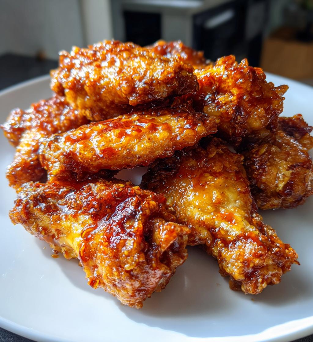 Air Fryer Sriracha Honey Wings