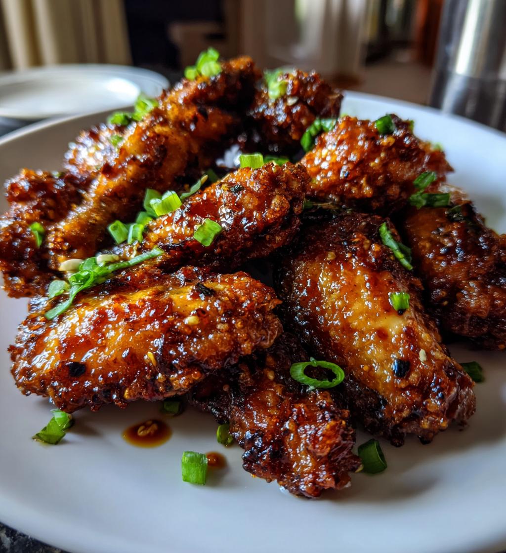 Air Fryer Sticky Soy Garlic Wings - detail 1