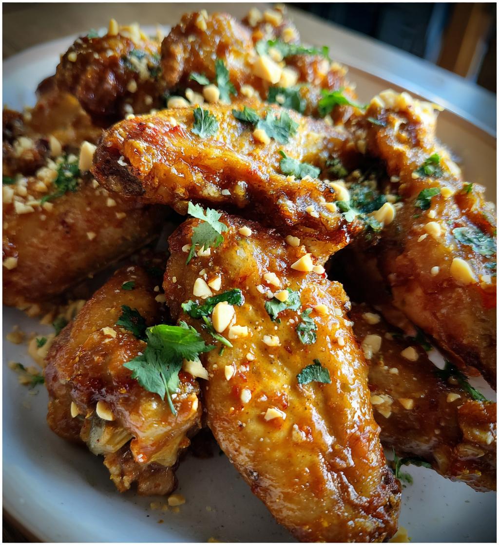 Air Fryer Thai Peanut Wings - detail 1