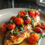 Air Fryer Tomato Basil Chicken Breast