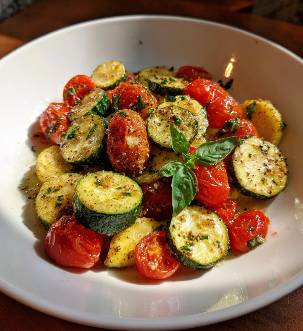 Air Fryer Tomato Zucchini Medley - detail 1