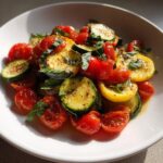 Air Fryer Tomato Zucchini Medley