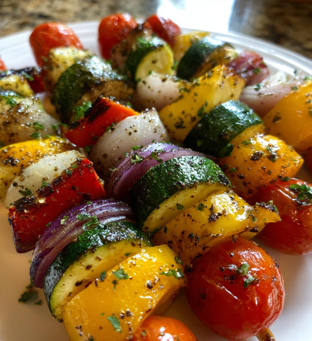 Air Fryer Veggie Skewers