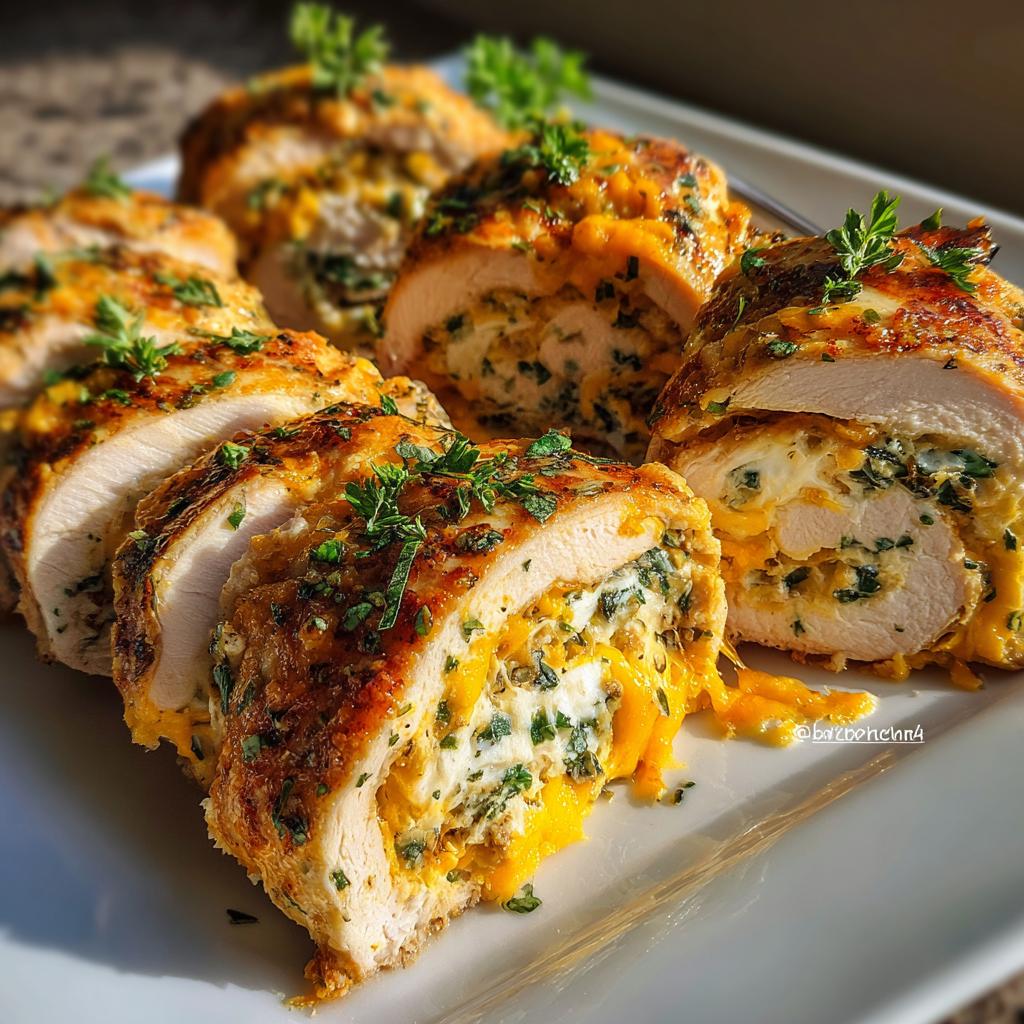 Cheesy Chicken Roll-Ups - detail 1
