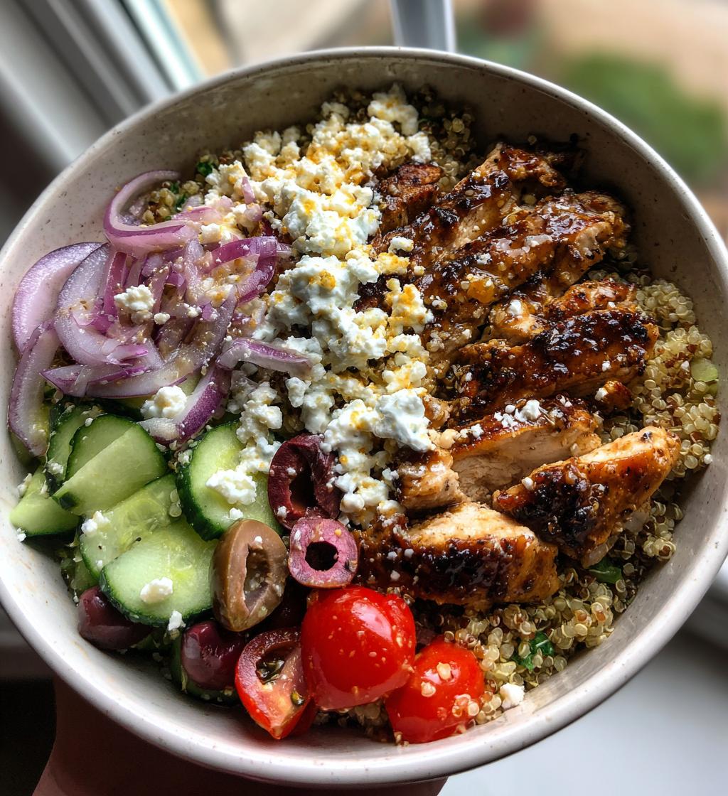 Chicken Gyro Bowls with Quinoa and Feta - detail 1