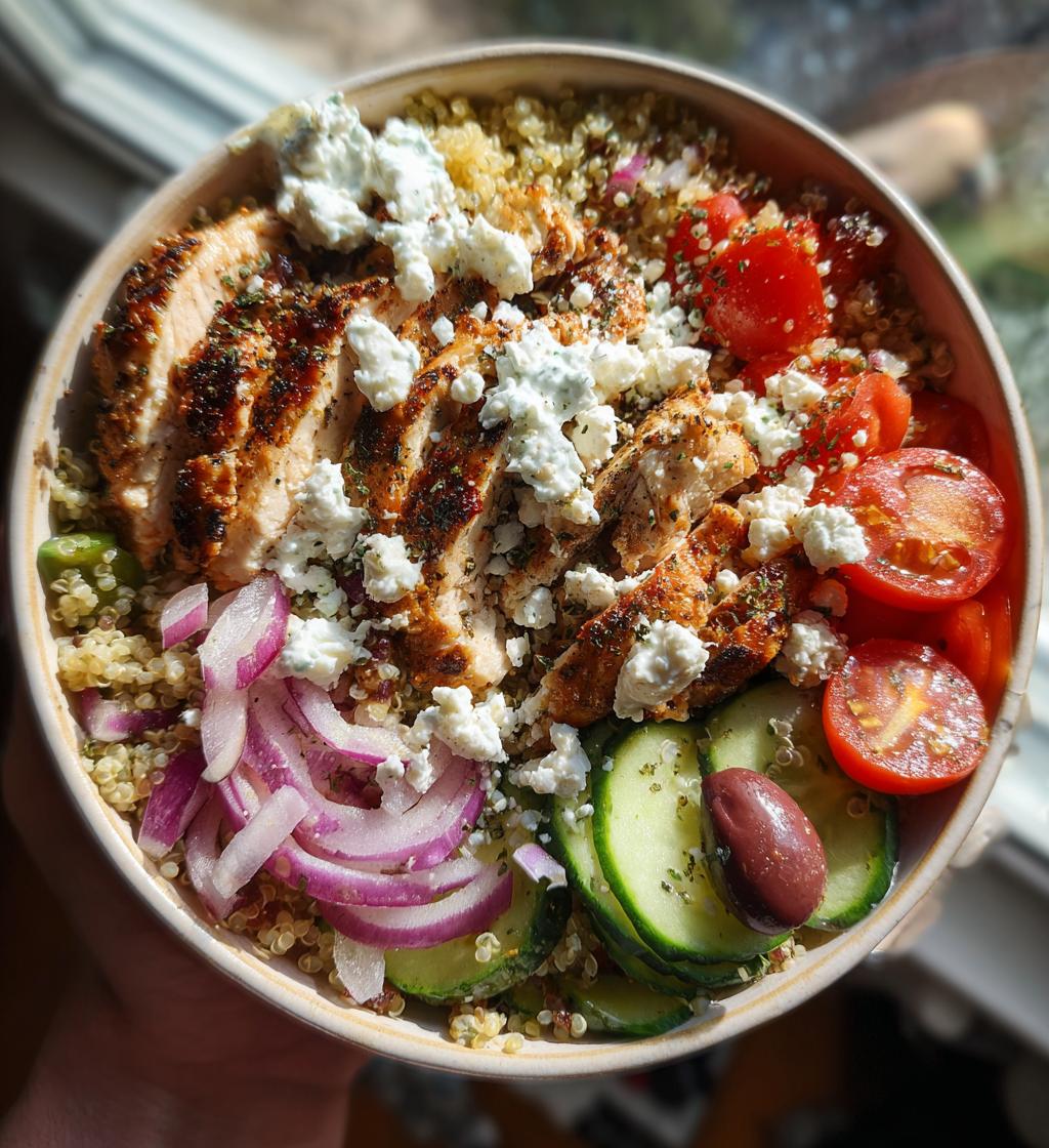 Chicken Gyro Bowls with Quinoa and Feta