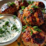 Chicken Kofta with Garlic Yogurt Sauce