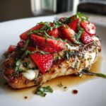 Easy Strawberry Balsamic Chicken with Mozzarella