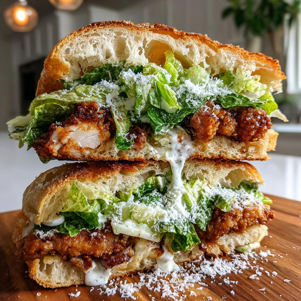 Fried Chicken Caesar Sandwich