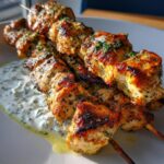 Greek Chicken Souvlaki with Tzatziki Sauce