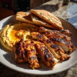 Grilled Chicken with Hummus and Pita
