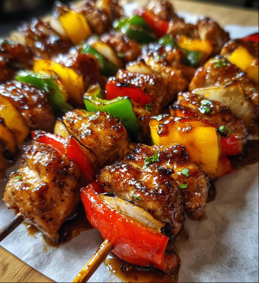 Grilled Teriyaki Chicken Skewers - detail 1