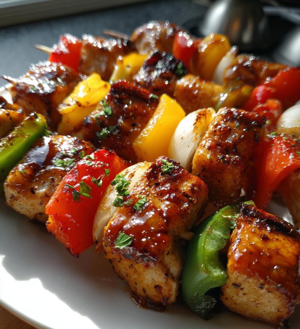 Grilled Teriyaki Chicken Skewers
