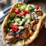 Lemon Herb Grilled Chicken Pitas