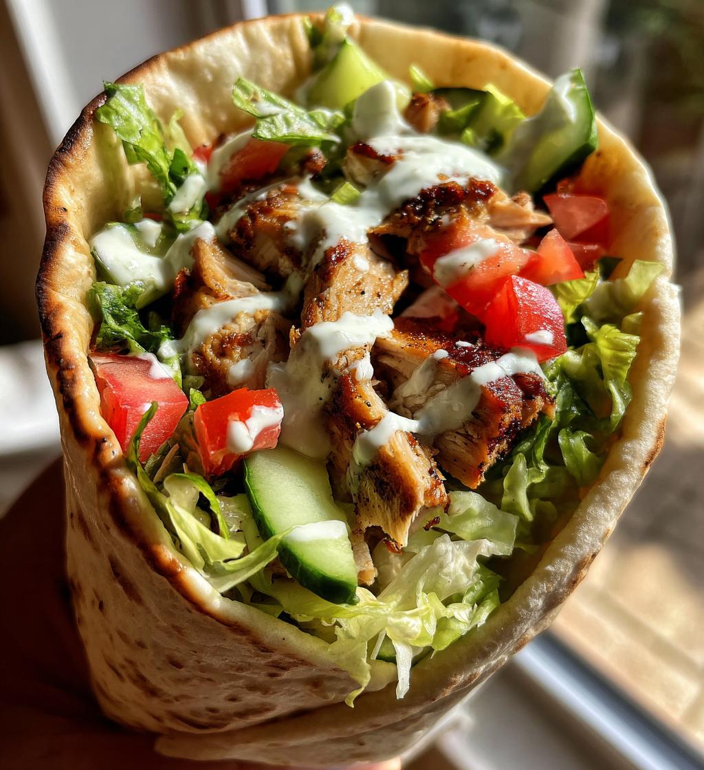 Mediterranean Chicken Shawarma Wraps - detail 1