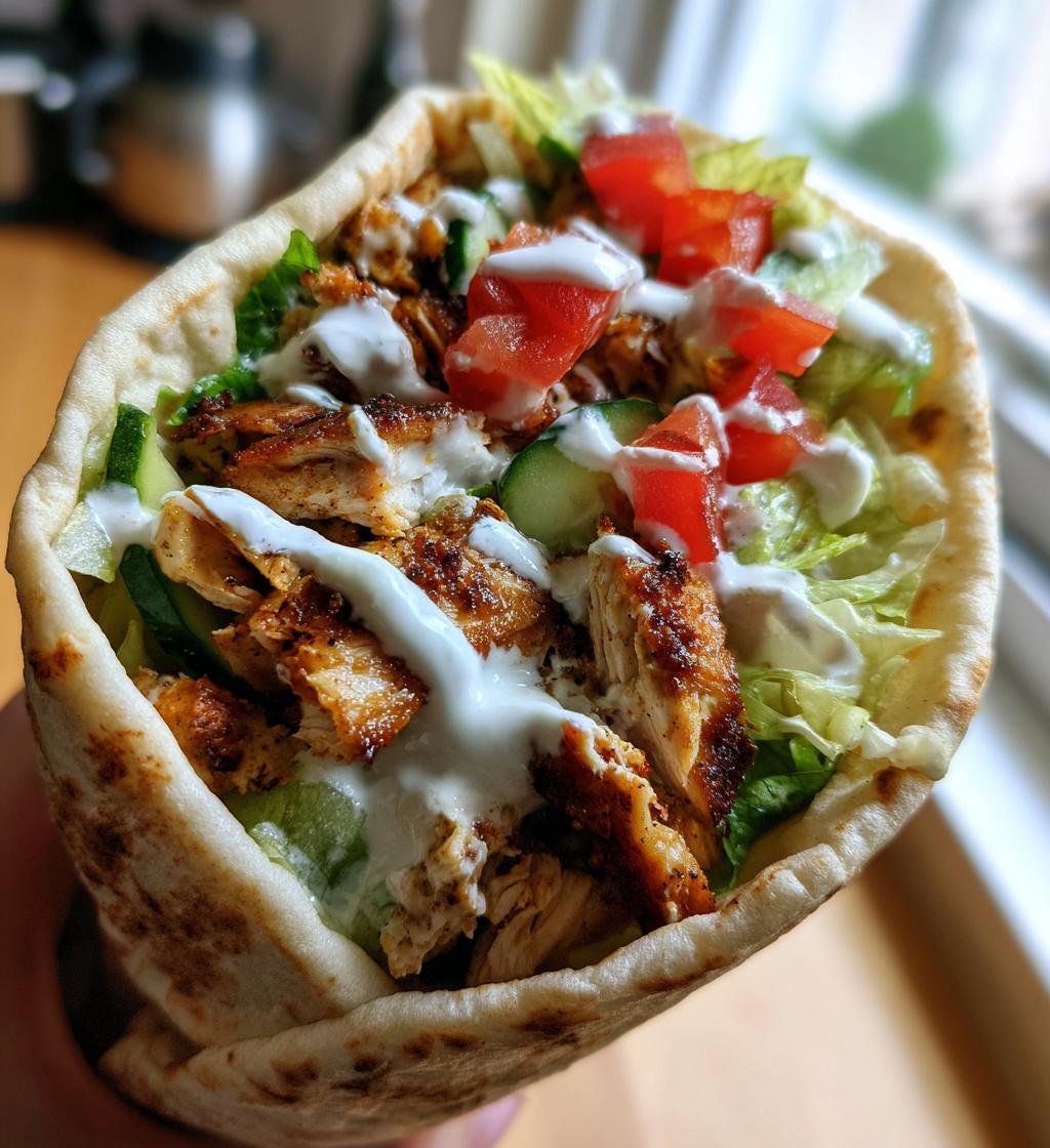 Mediterranean Chicken Shawarma Wraps