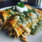 Salsa Verde Chicken Enchiladas