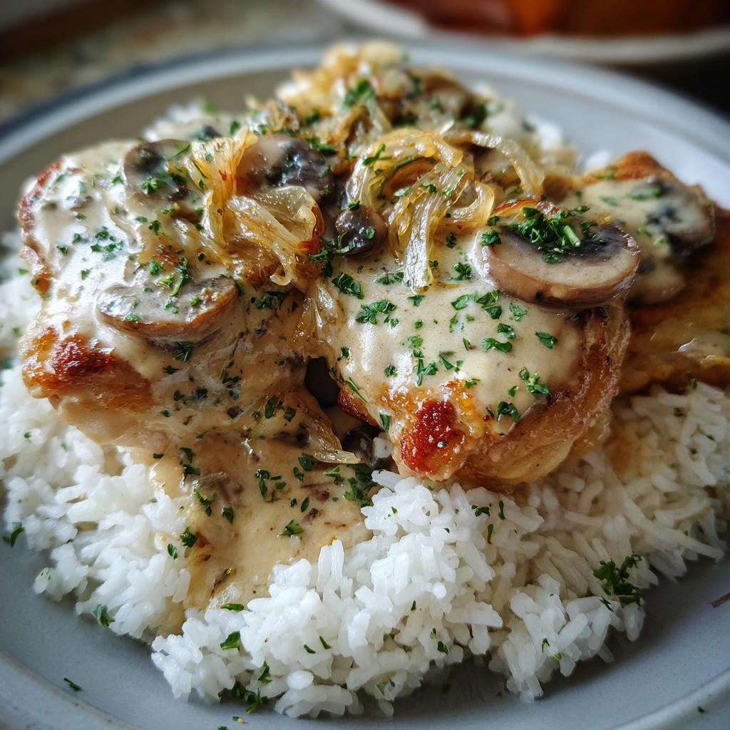 Smothered Chicken with Rice - detail 1