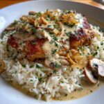 Smothered Chicken with Rice
