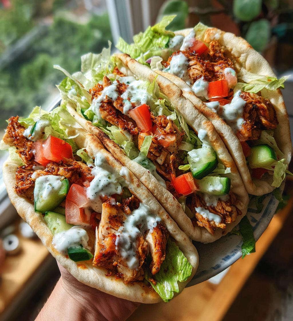 Spicy Chicken Gyros with Garlic Aioli - detail 1