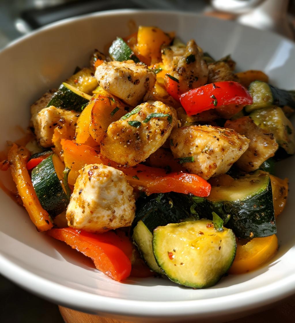 air fryer chicken and vegetables - detail 1
