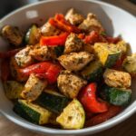 air fryer chicken and vegetables