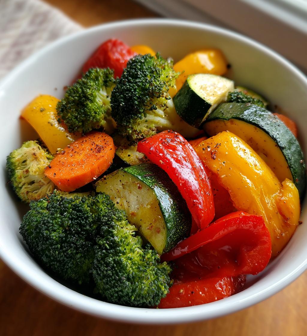 air fryer mixed vegetables - detail 1