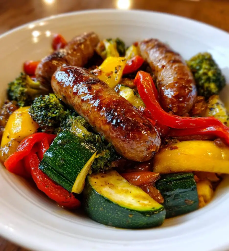 air fryer sausage and vegetables