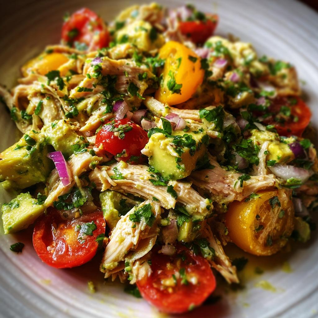 avocado chicken salad - detail 1