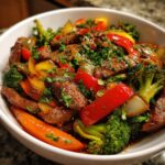 beef and chicken stir fry