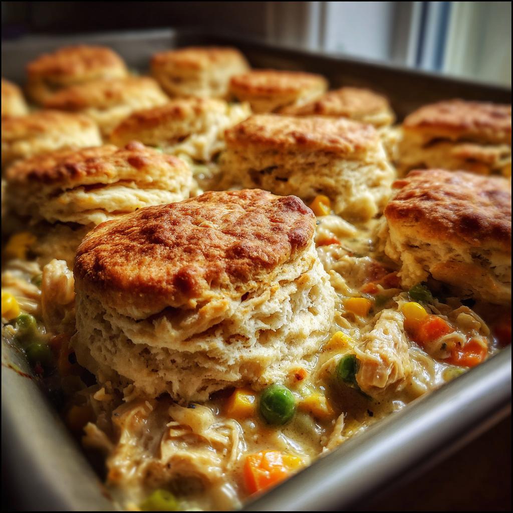 biscuits chicken pot pie