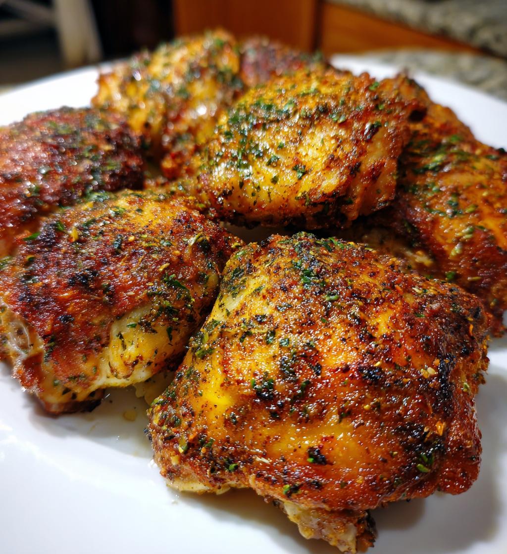 bone in chicken thigh air fryer recipes - detail 1