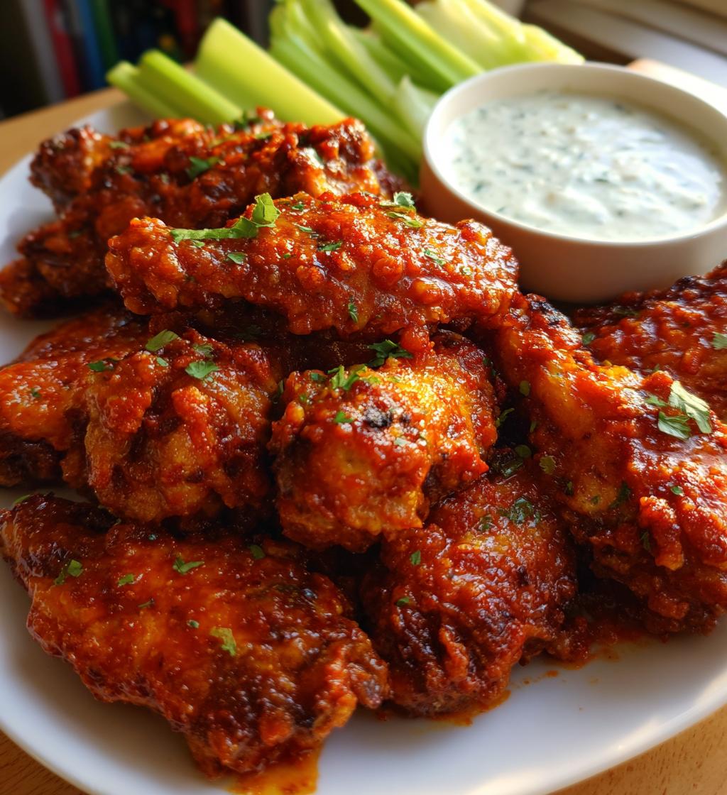 buffalo chicken wings - detail 1