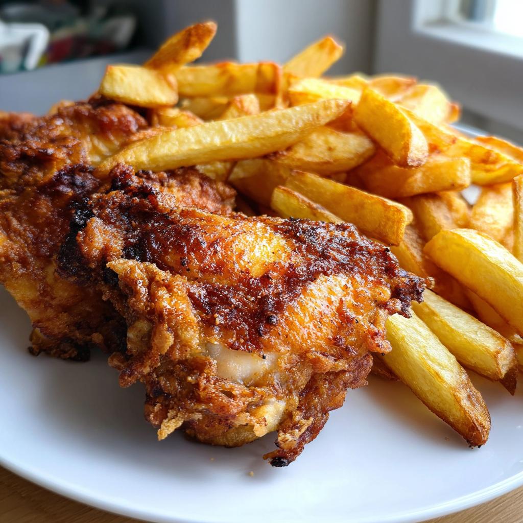 chicken and chips