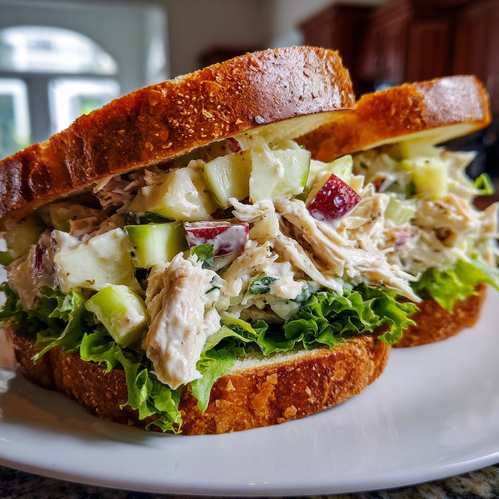 chicken apple salad sandwich