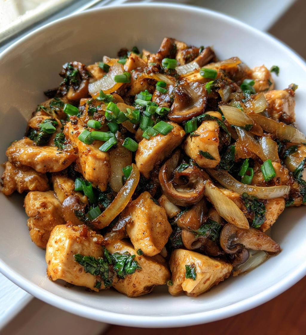 chicken mushroom onion