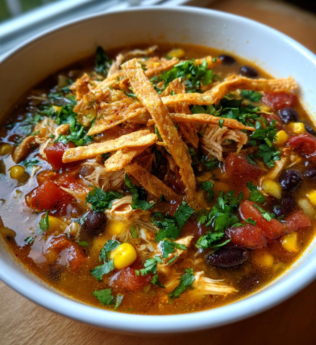 chicken tortilla soup - detail 1
