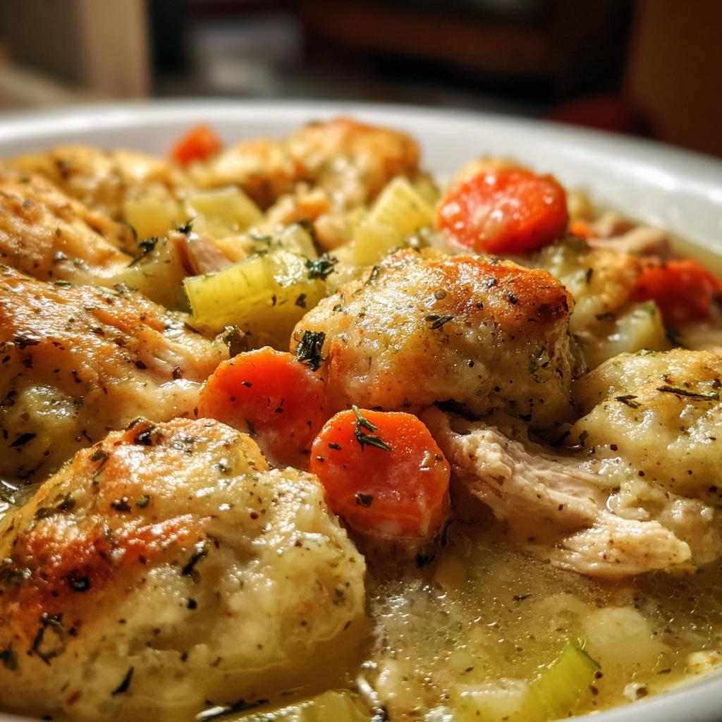 easy chicken and dumplings stovetop - detail 1