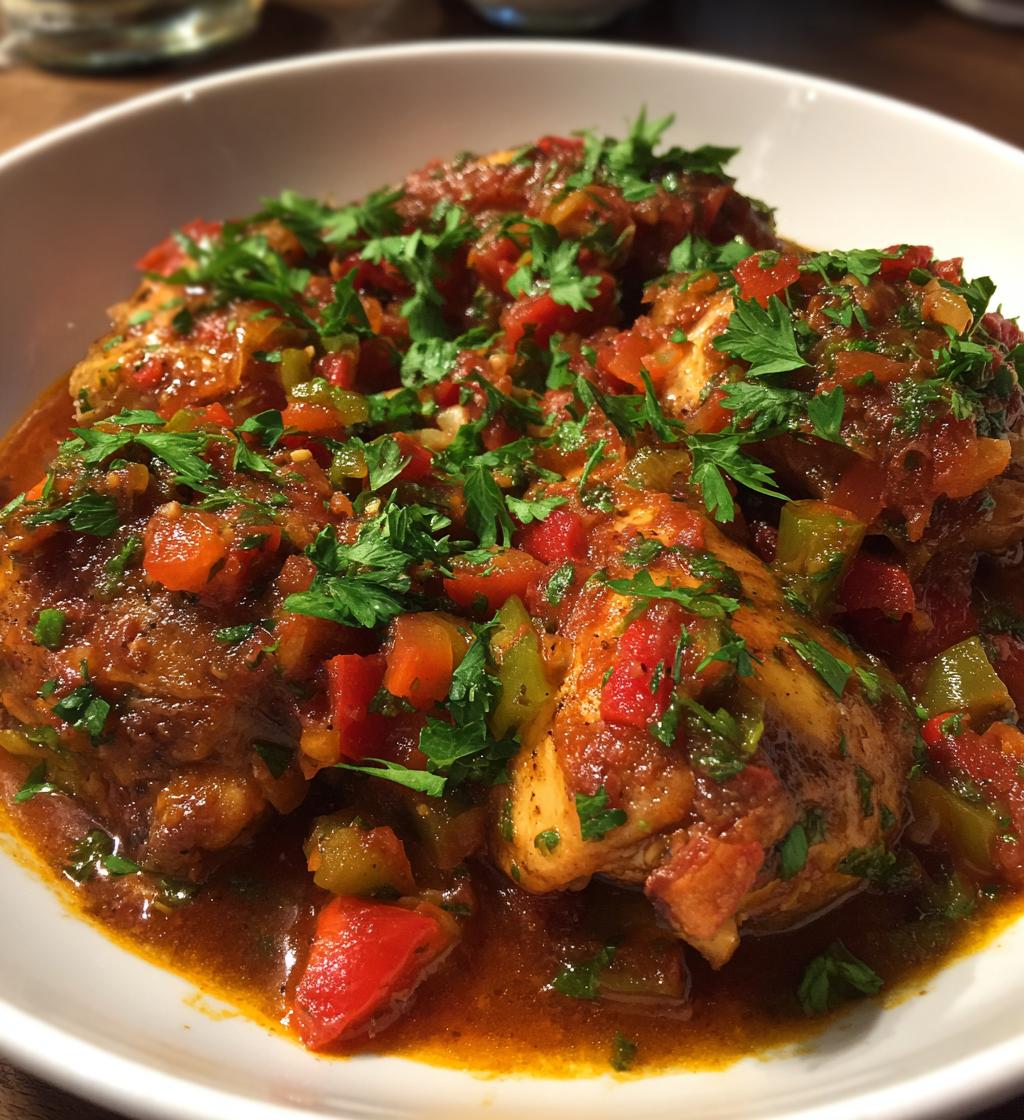 instapot chicken cacciatore - detail 1