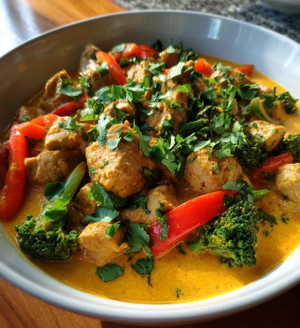 keto coconut curry chicken